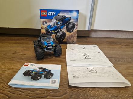 Lego city 60402 modry monster truck, 
