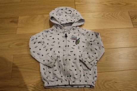 Šedá mikinka s kapucňou, f&f,86