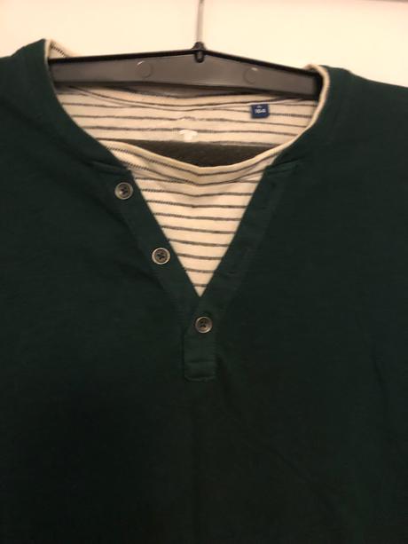 Zelené tričko z dlhým rukávom, tom tailor,164