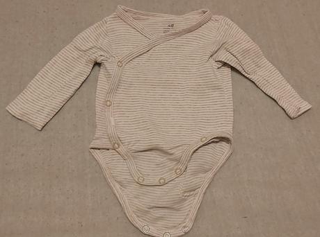 Neutrálne zavinovacie body pásikové h&m 62, h&m,62