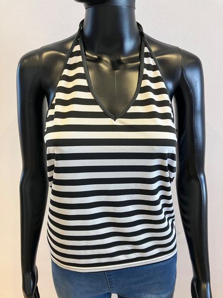 Dámsky pásikavý letný top, m