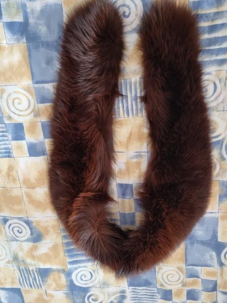 Mahagónová pravá kožušina na kabát, 