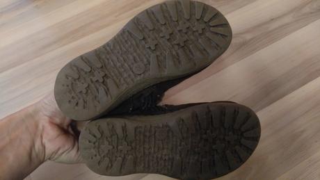 Tmavohnedé čižmičky na donosenie, max.15,5cm, 25