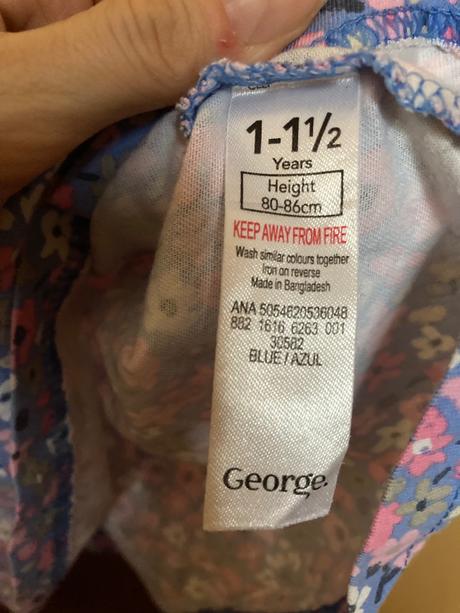 Letné šaty 1-1 a pol roka, 80/86, george,80