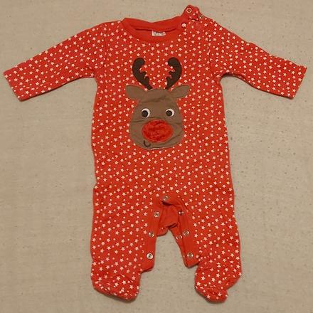 Vianočný overal bavlnený sobík 62, f&f,62