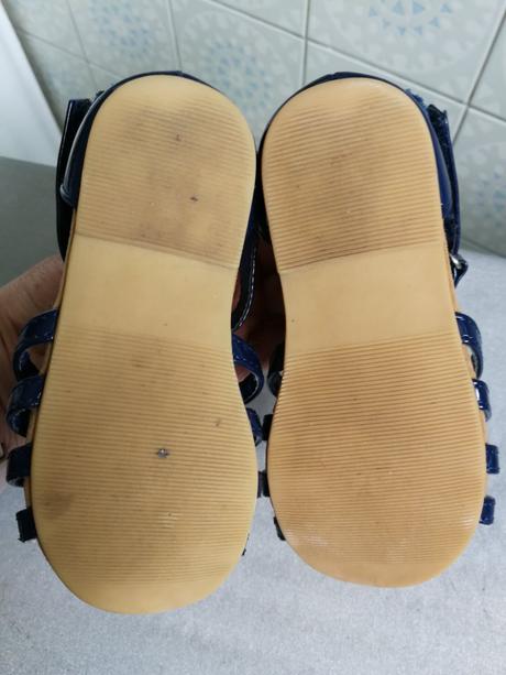 Modré sandálky 24, h&m,24
