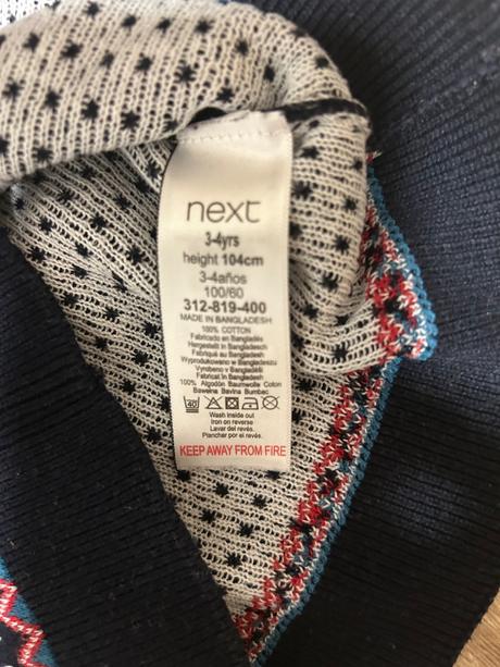 Vianočné šaty zn. next, 104