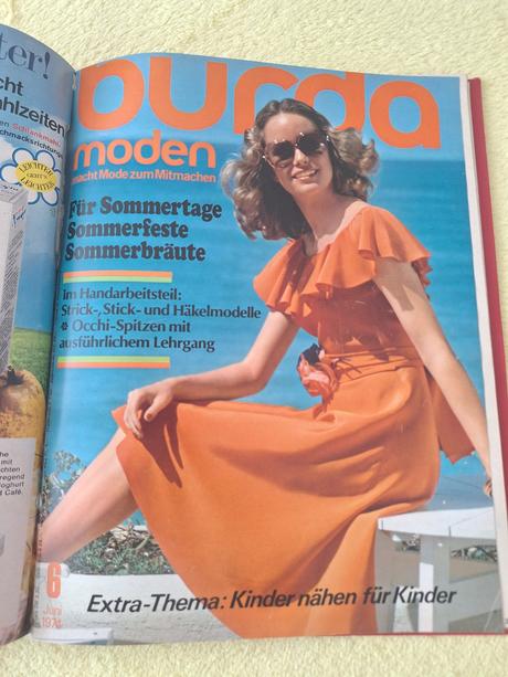 Zväzok retro burdy 1974 (1. polrok, čísla 1-6), 