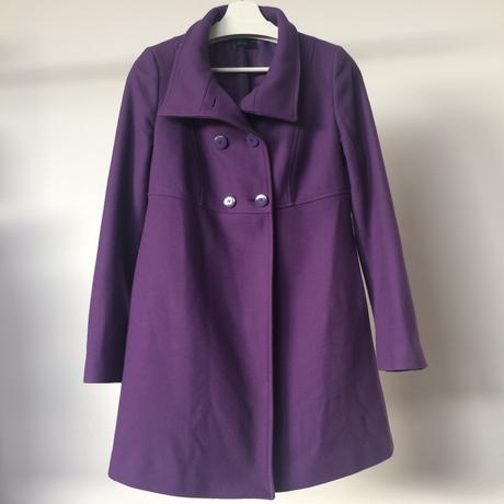 Kabát vlnený dámsky benetton č.42, uk10, veľ. s, benetton,s