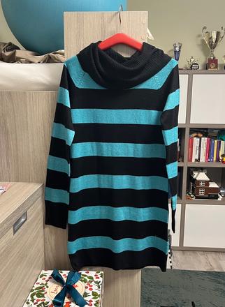 Trblietave svetríkové šaty, h&m,158