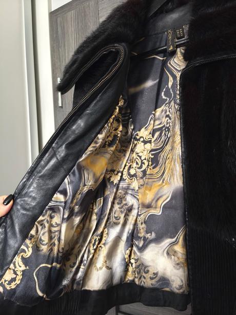 Luxusna bunda z pravej norky, m