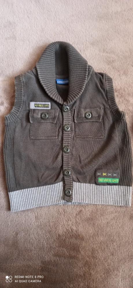 Košeľa a vesta 12-18 mes., 86–98