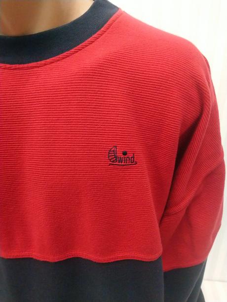 Pánska červeno modrá mikina, wind, xl, xl