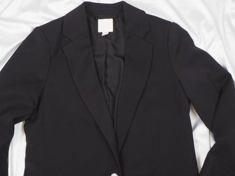 Kvalitné čierne sako h&m, h&m,34