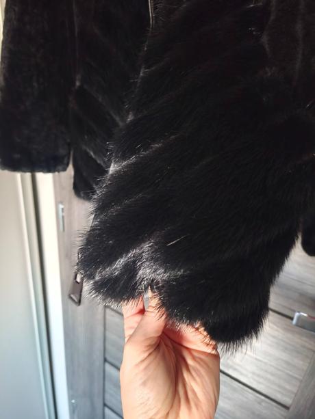 Luxusny kozusok norka + strihana ovecka, s