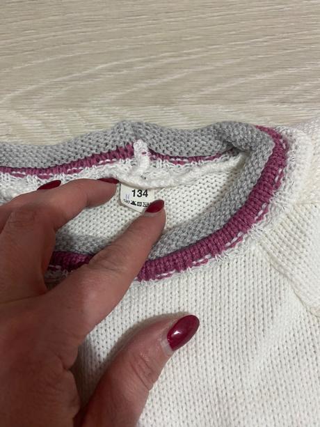Dievčenský pulóver s krátkymi rukávmi, 134