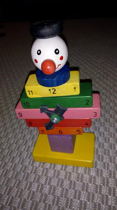 Drevená skladačka hodiny, 