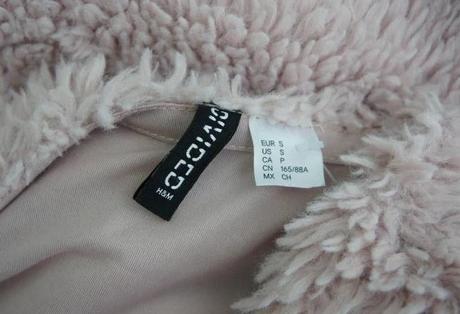 Plyšová bundička/mikina, h&m,s