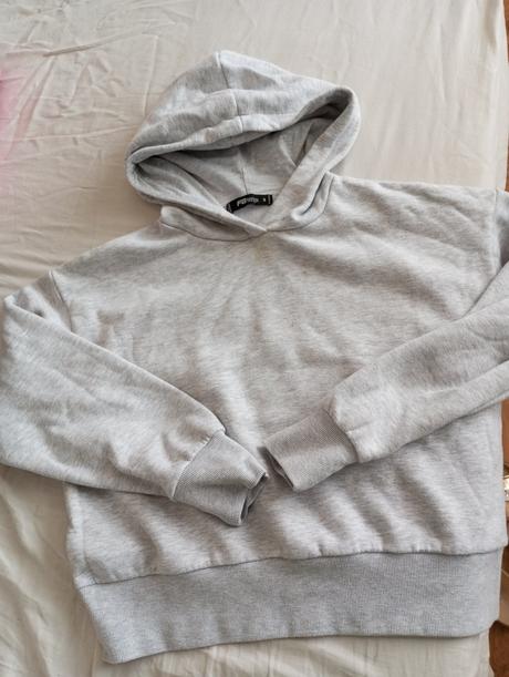 Šedá crop top mikina, fishbone,s