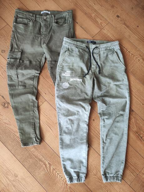 2x nohavice m/l, zara,m