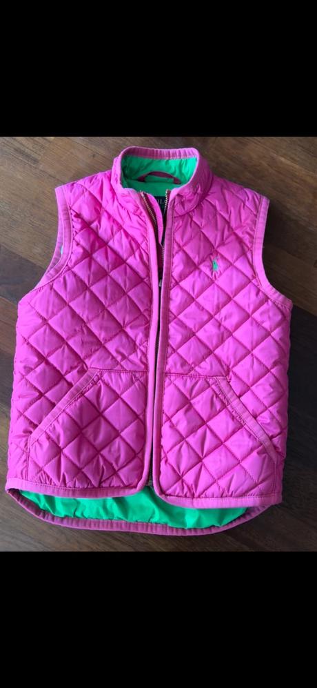 Dievčenská ružová vesta ralph lauren, ralph lauren,116