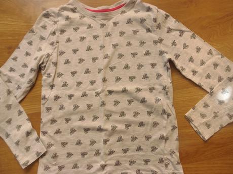 Tričko -srdiečka, h&m,140