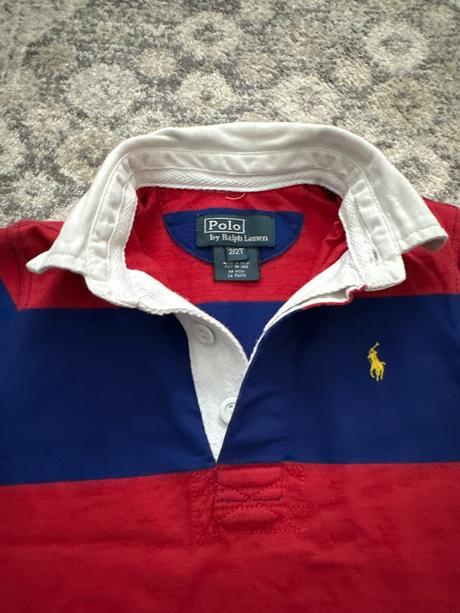 Prúžkovaná polokošeľa polo rl na 2 roky, ralph lauren,92