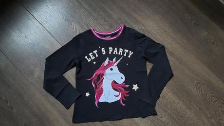 Tričko dl.rukáv "jednorožec" v.140/146, bonprix,140