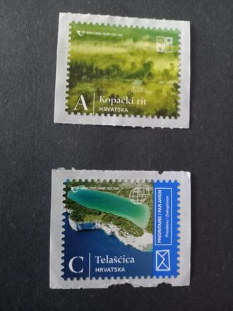 Poštové známky chorvátsko príroda, 