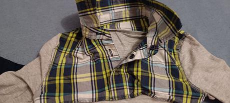 Tričká s všitým golierom, veľ. 128, palomino,128