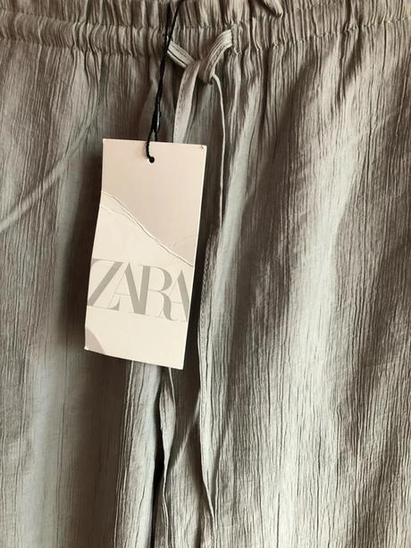 Zara sivé široké nohavice, zara,xs