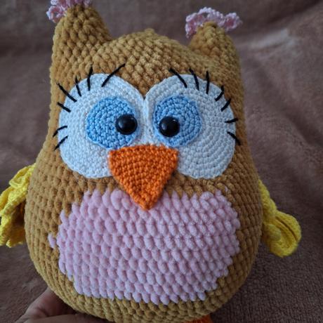 Hackovana sova s hrkalkou, 