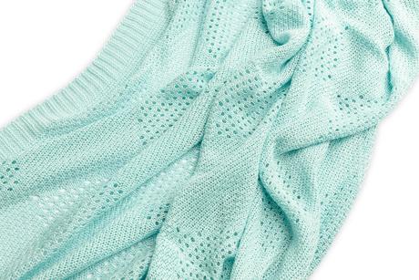 Sensillo detská bambusová deka mätová 100x80cm,