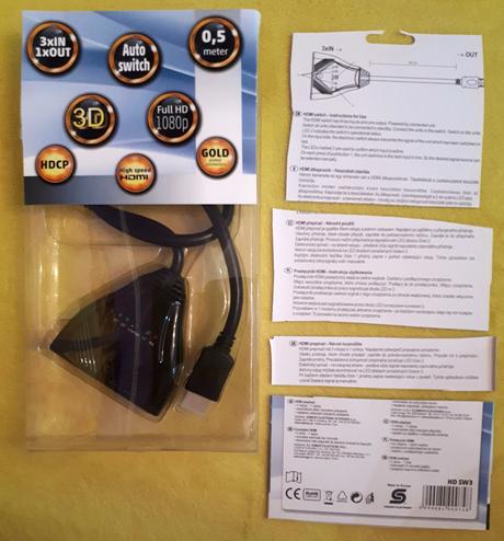 Hdmi switch prepinac, 