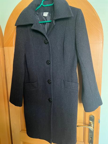 Kabát dámsky edima -čierny- 38-, 38