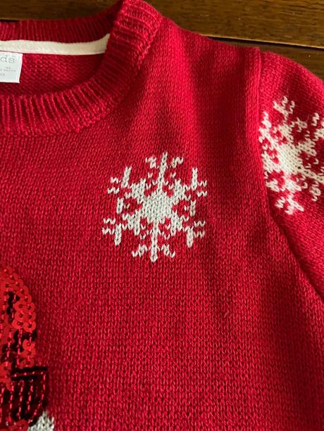 Vianočný pulóvrik so snehuliakom, f&f,122