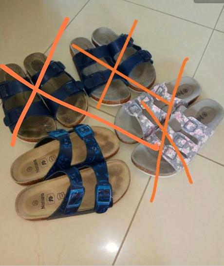 Šlapky na donosenie, 35