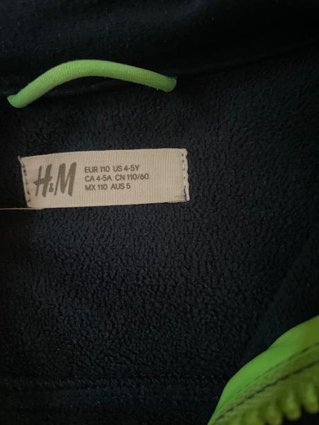 Nepremokavá softshell bunda, h&m,110