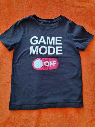 Premieňacie tričko s flitrami, 110