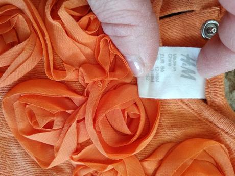 Oranžové tričko, h&m,86