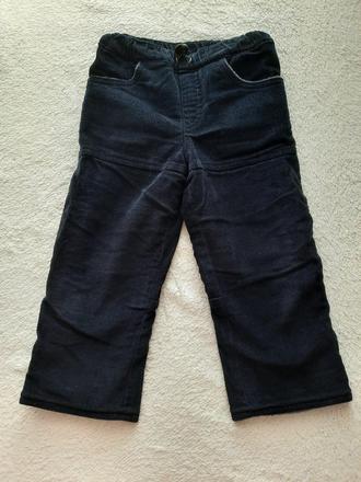 Menčestrové nohavice zateplené 92, 92