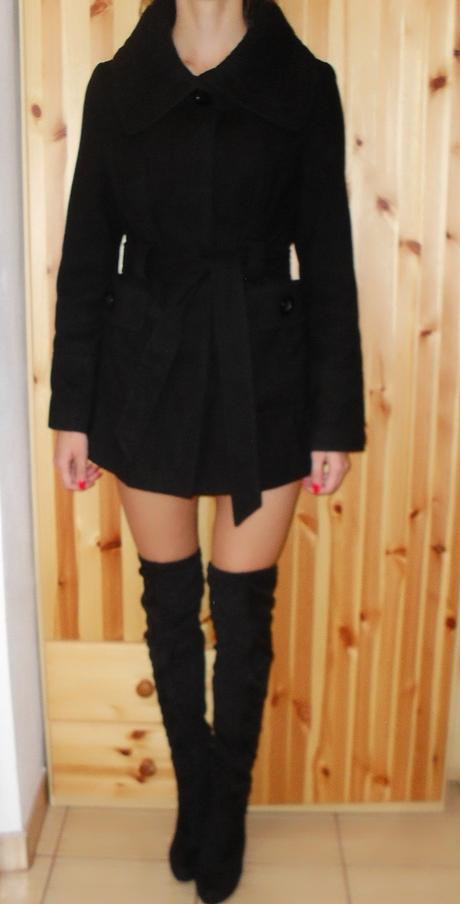 Zimny kabat s opaskom, m