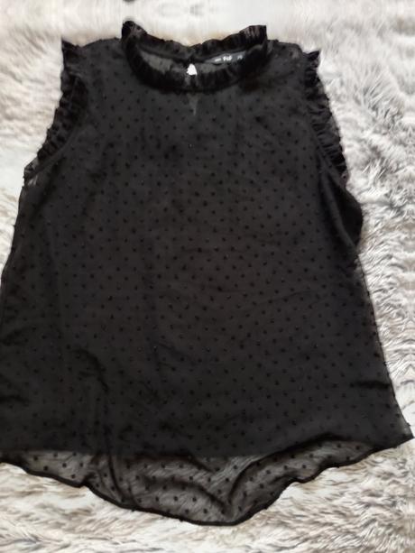 Čierna blúzka bez rukavov, f&f,44