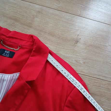 Červené bavlnené podšité sako, f&f,48