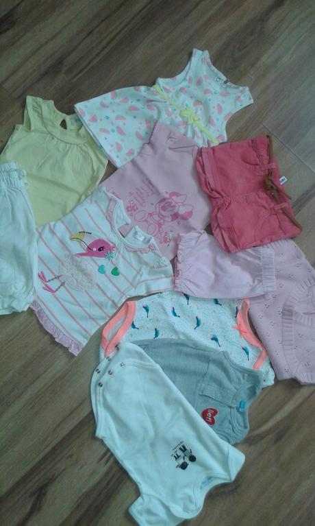Balíček oblečenia na leto 0-3mes, 50–62