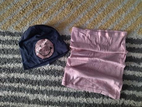 Čiapka smajlík a nákrčník 116/128, 116