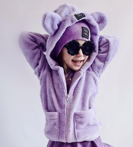 Nunu detská mikina lila, 104 - 134