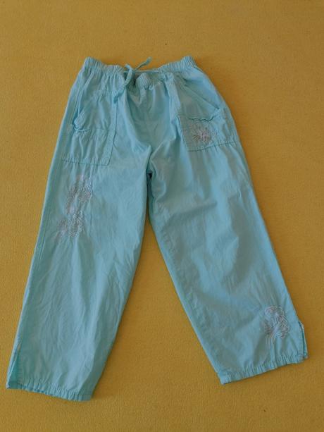 Bavlnené letné nohavice 134/140, 134