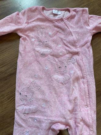 Velúrové teplejšie pyžamko, f&f,80