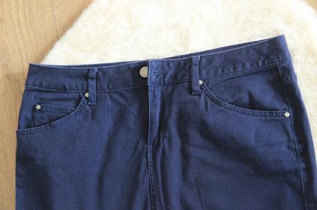 Navy mini sukňa, l, l